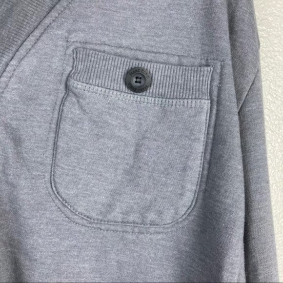 Marc Ecko Cut & Sew Grey Button Up Cardigan Sweater Sz XL - Picture 6 of 9